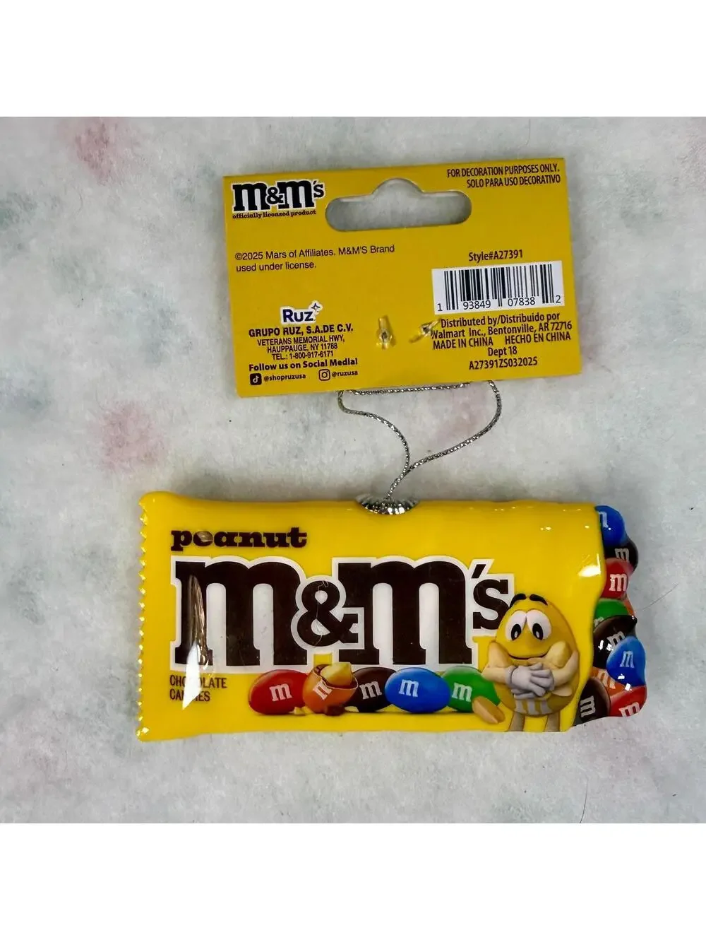 M & M’s Peanut Ornament - Ruz
